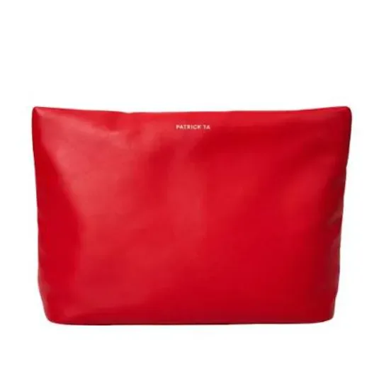 PATRICK TA Strawberry Puffer Clutch